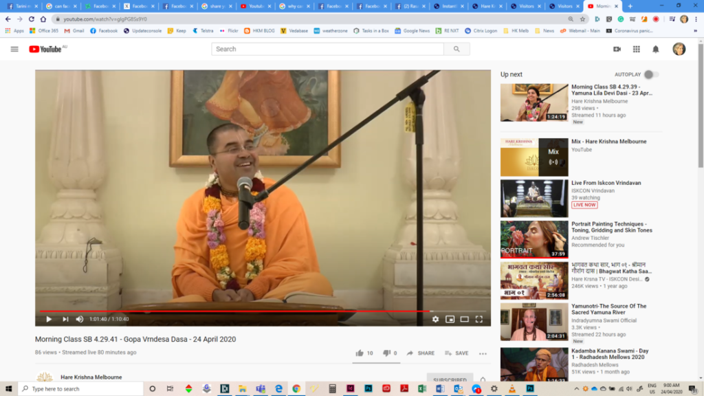 Live stream classes daily
